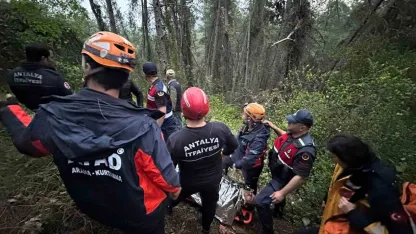 80 metreden uçuruma yuvarlandı
