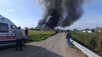 Antalya’da patates üretim tesisinde yangın