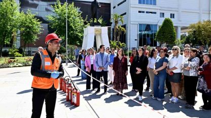 Muratpaşa’da yangın tatbikatı