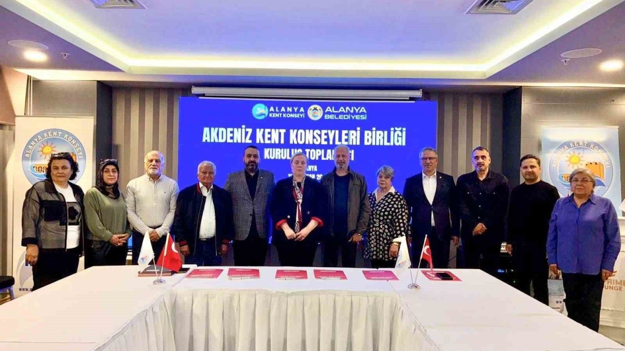 Akdeniz kent konseyleri birliği Alanya’da kuruldu
