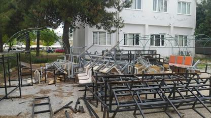 Akdeniz Üniversitesi’nde dikkat çeken görüntü