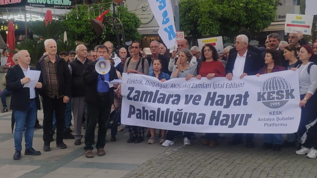 Antalya’da enerji zammına isyan!