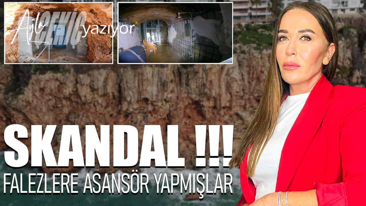 Antalya’da yıllardır saklanan gerçek! Falezin içinden çıktı