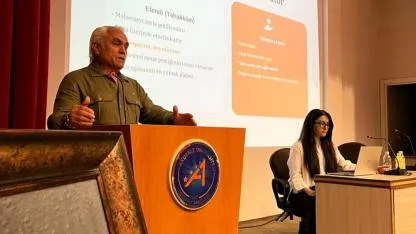 Antalyalı sanatçı aile "doğaya sıfır müdahale" yaklaşımını öğrencilere anlattı