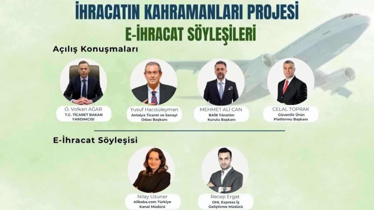 E-İhracat eğitimi Antalya’da KOBİ'lerle buluşacak