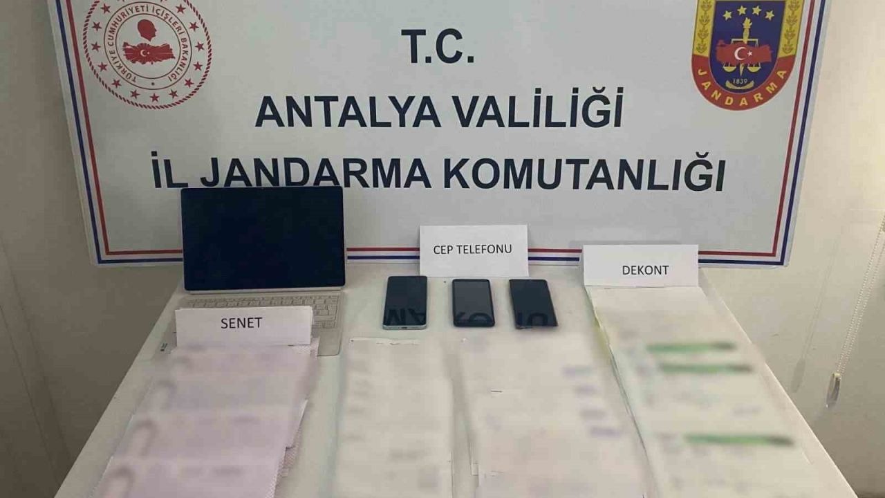 Kaş’ta tefecilik operasyonu: 4 şüpheliye adli işlem