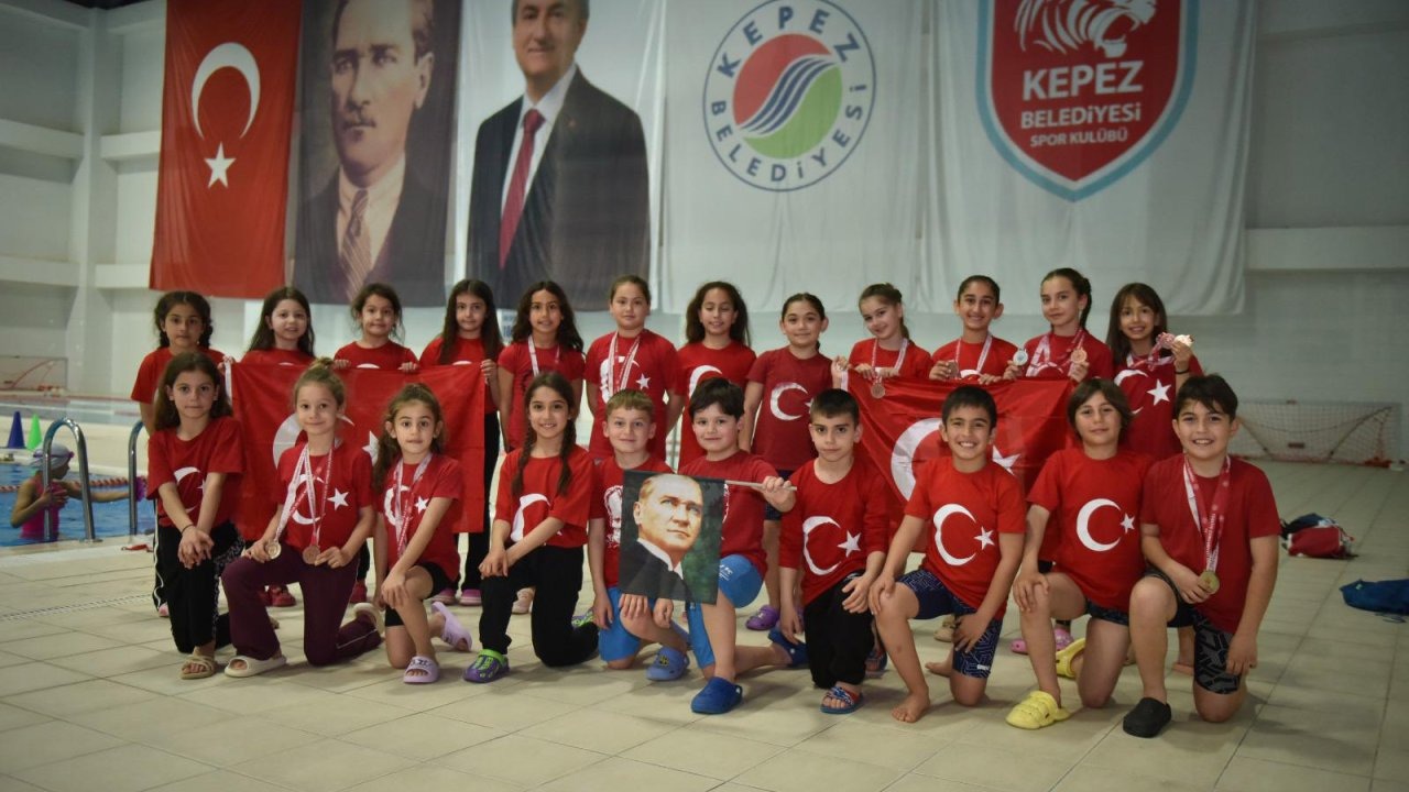 Kepezspor yüzme takımından 5 altın, 4 gümüş, 6 bronz madalya