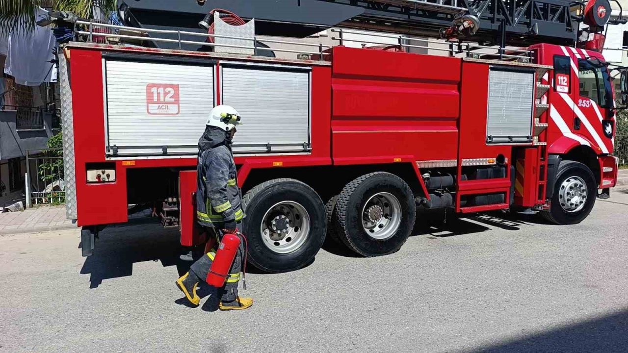 Manavgat’ta baca yangını söndürüldü