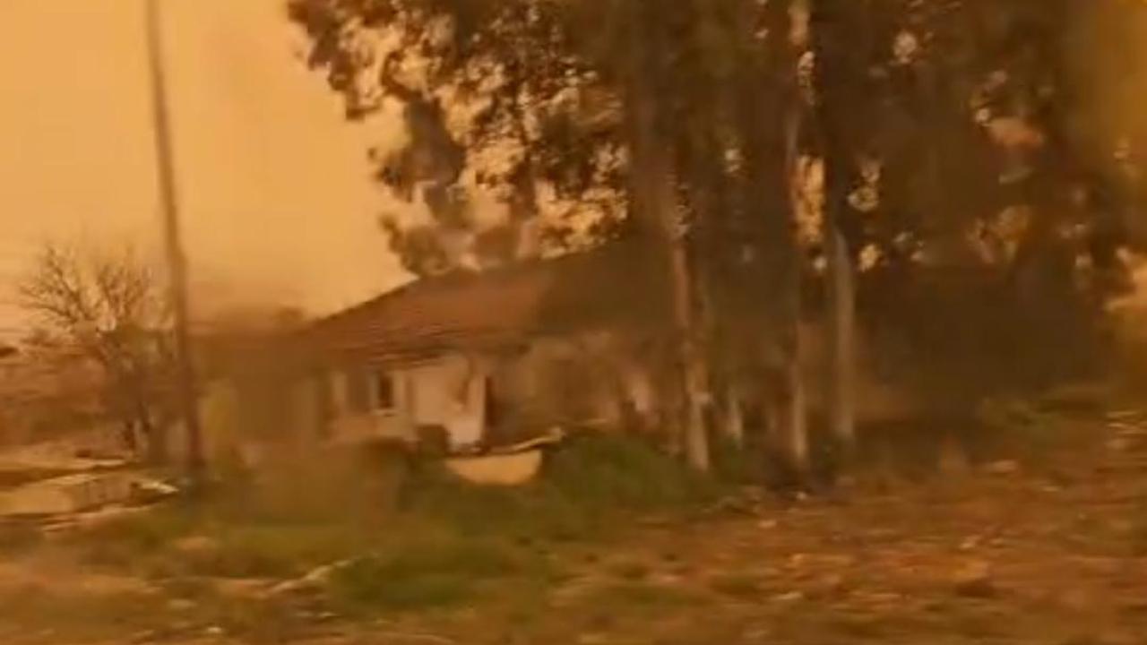 Manavgat'ta gökyüzü kırmızı renge büründü!