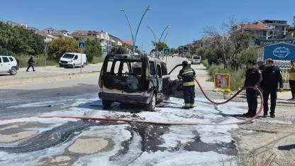 Ticari araç küle döndü