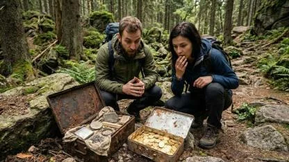 Turistler ormanda yürürken altın sikkelerle dolu sandık buldu: Değeri dudak uçuklattı