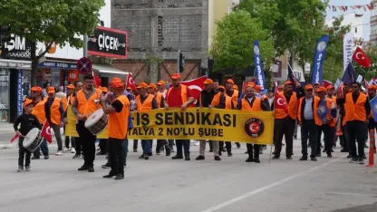 Burdur'da 1 Mayıs kutlaması