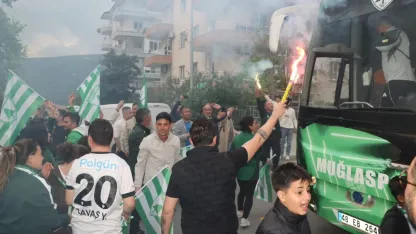 Muğlaspor'a coşkulu karşılama