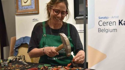 Uluslararası mozaik sanatçıları Kepez’de buluştu