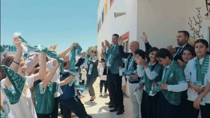Okullarda Bodrum FK coşkusu yaşandı