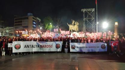 Antalya Barosu 100. yılında yürüdü