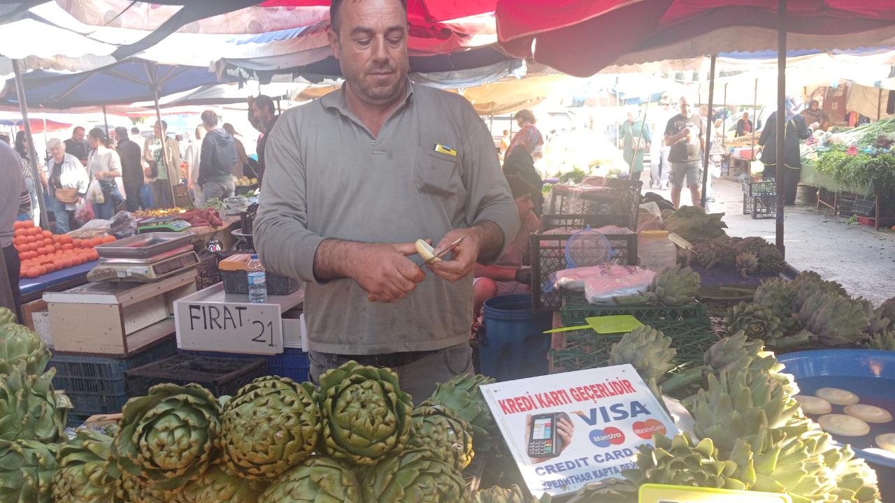 Şifa deposu enginar Antalya pazarlarında yerini aldı!