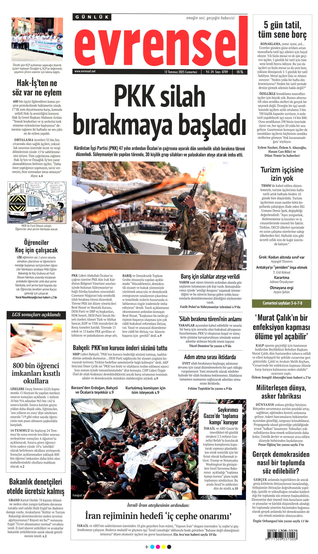 EVRENSEL Gazete Manşeti