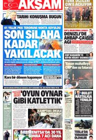 AKŞAM Gazete Manşeti