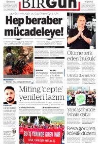 BİRGÜN Gazete Manşeti