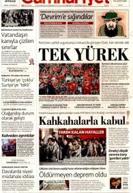 CUMHURİYET Gazete Manşeti
