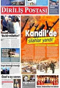 DİRİLİŞ POSTASI Gazete Manşeti
