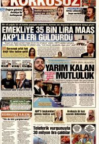 KORKUSUZ Gazete Manşeti
