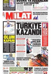 MİLAT Gazete Manşeti
