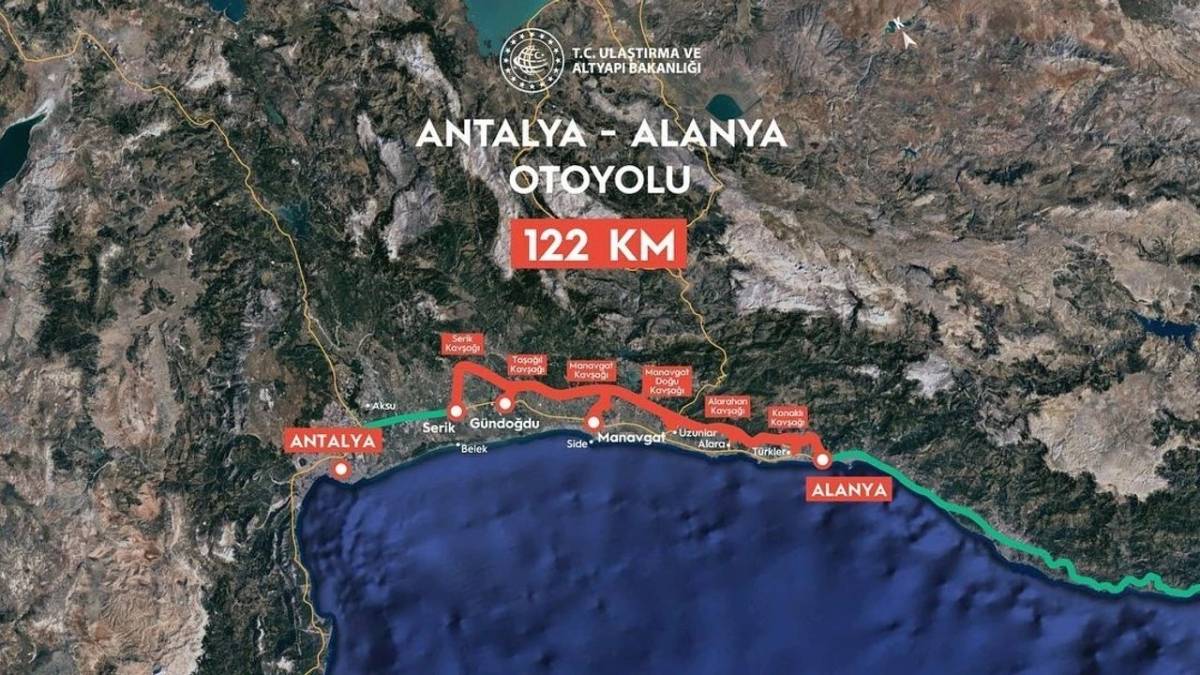 Antalya–Alanya Otoyolu için 2,5 milyar avroluk dev finansman!