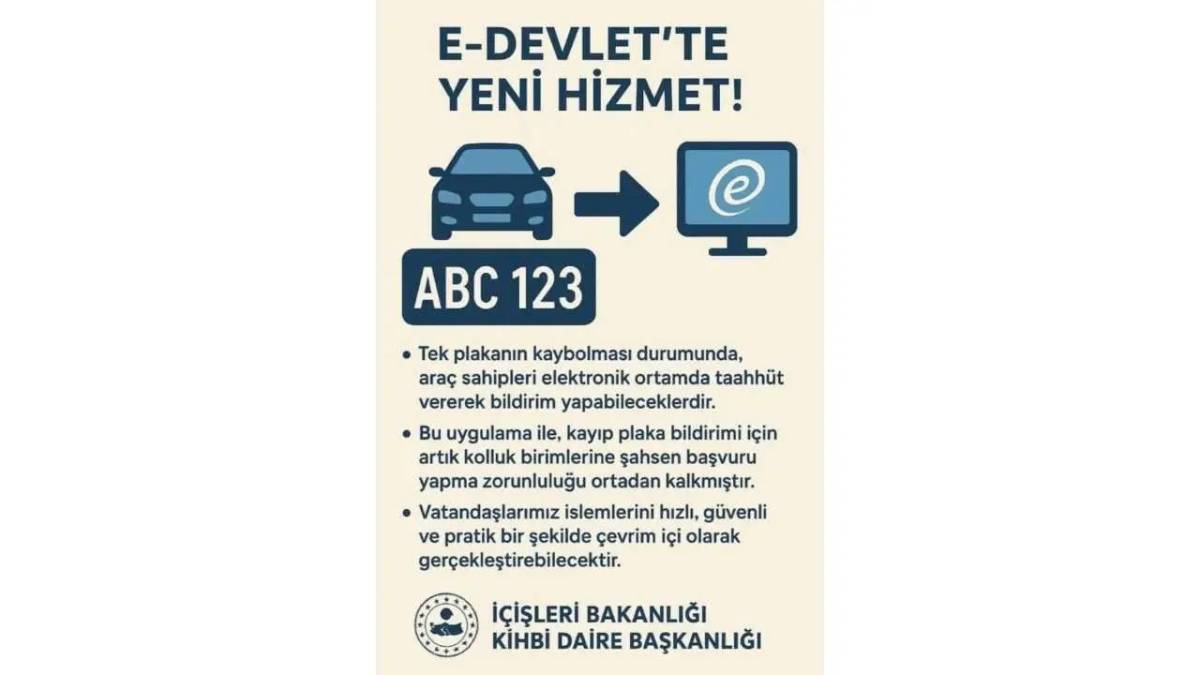 Antalyalılar plaka kayıplarında yeni dönem başlıyor!