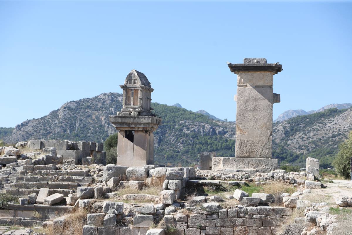 Likya Uygarlığının kalbi! Antalya Xanthos Antik Kenti’nde zaman duruyor