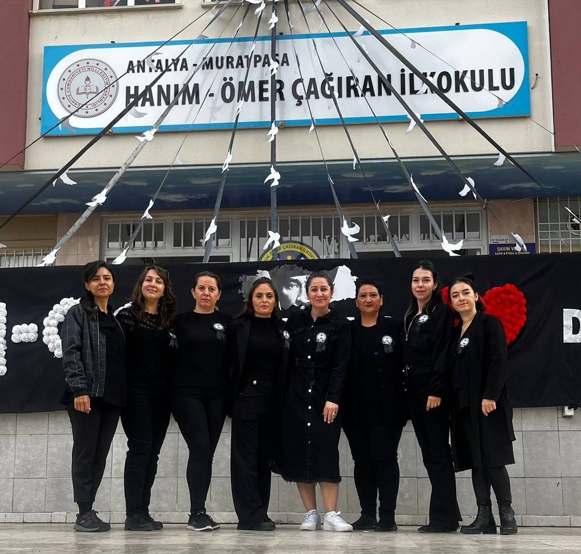 Hanım Ömer Çağıran İlkokulu’nda, Atatürk’e özlem dolu anma!