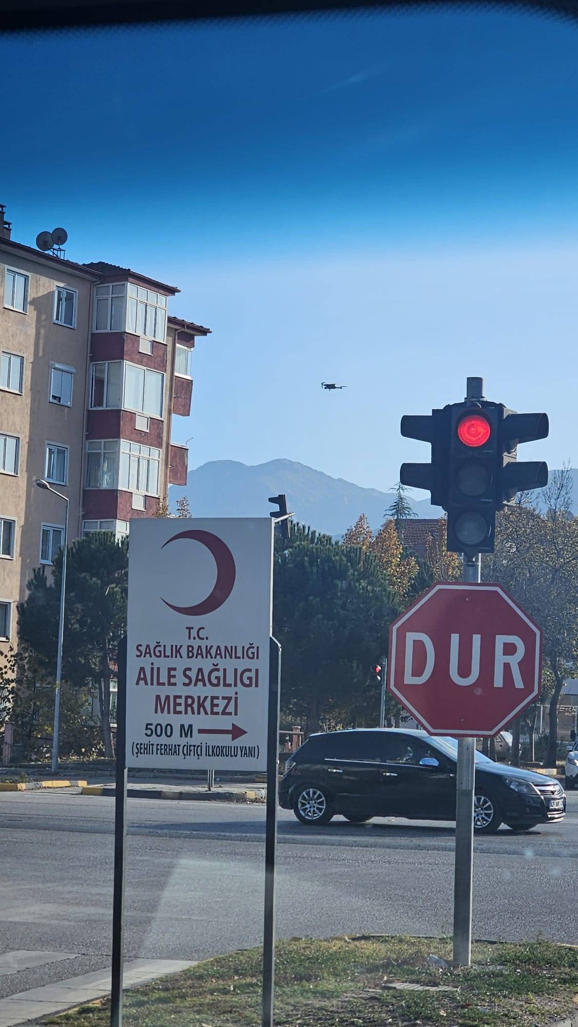 Drone destekli trafik denetimi