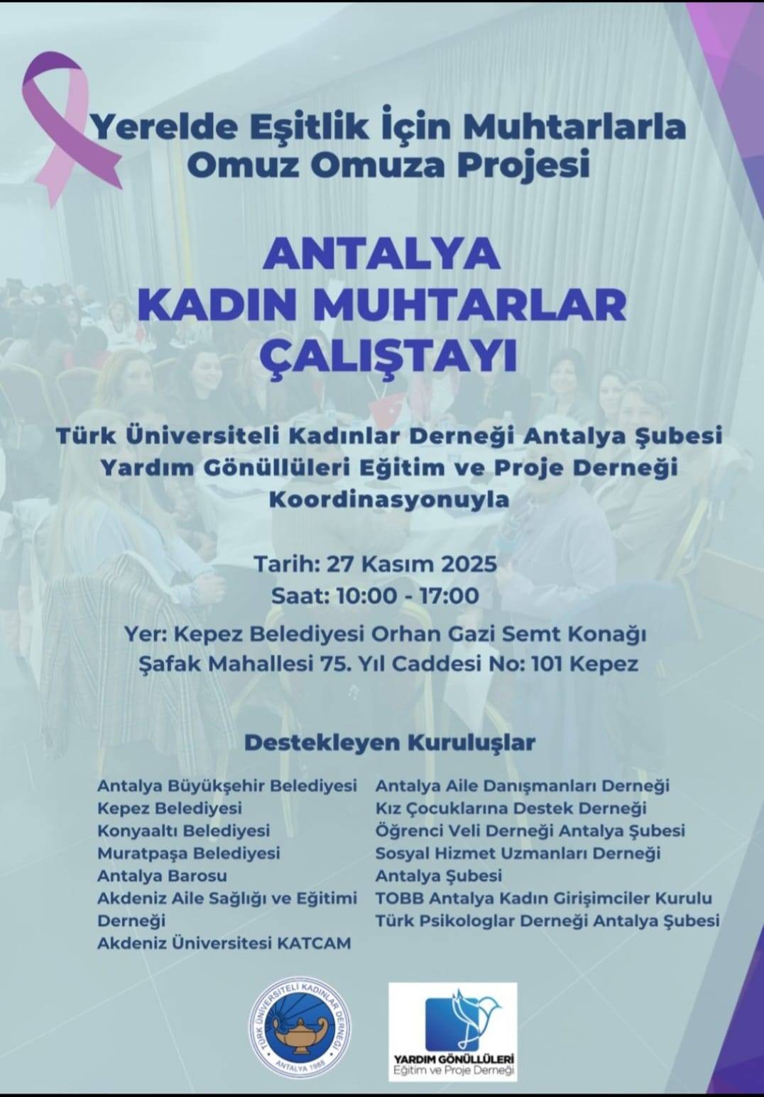 Yerelde eşitlik için muhtarlarla omuz omuza