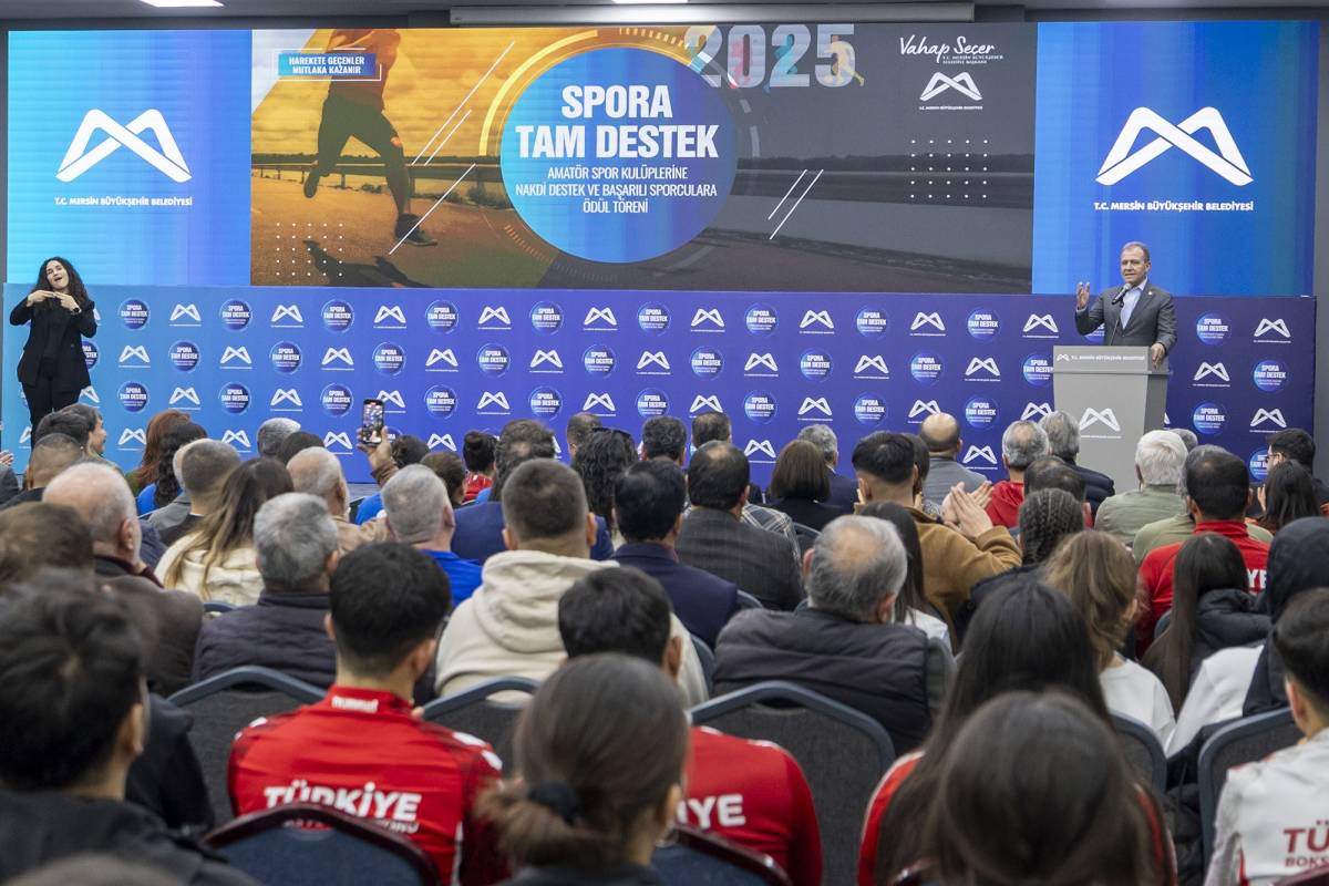 Mersin Büyükşehir Belediyesinden spora 20 milyon 781 bin TL'lik destek