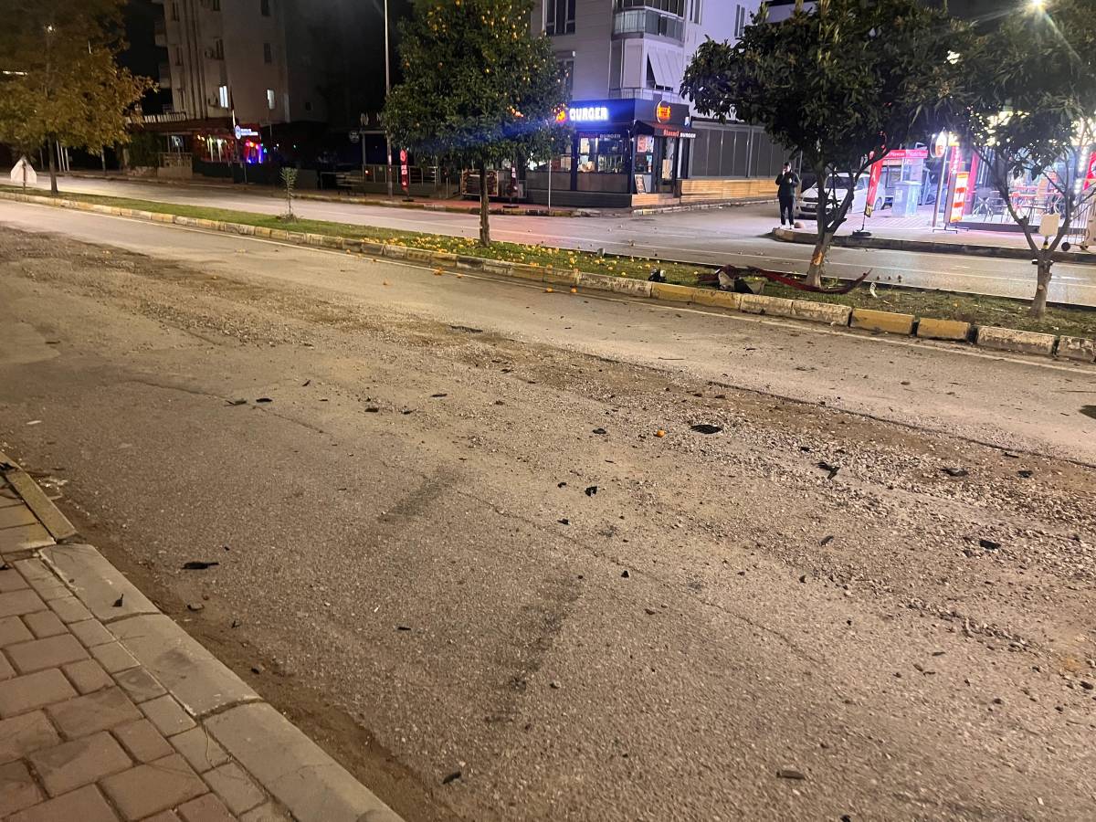 Konyaaltı’nda bozuk yol kazaya neden oldu