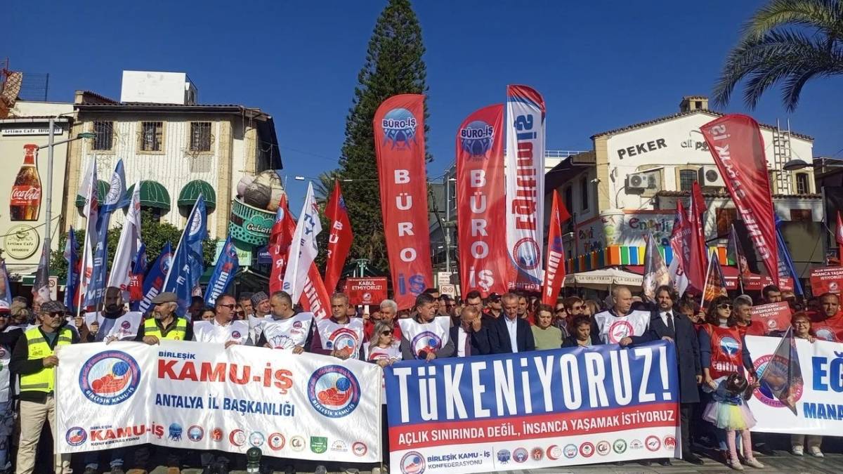 Birleşik Kamu-İş’ten Antalya’da İş Bırakma Eylemi