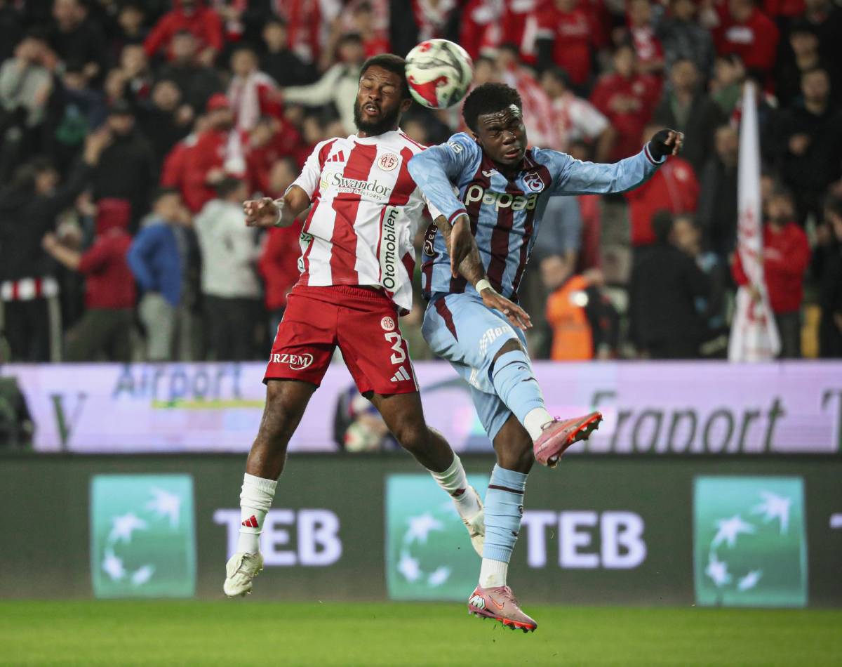 Antalyaspor fırtınaya dur dedi! Antalyaspor:1 - Trabzonspor: 1