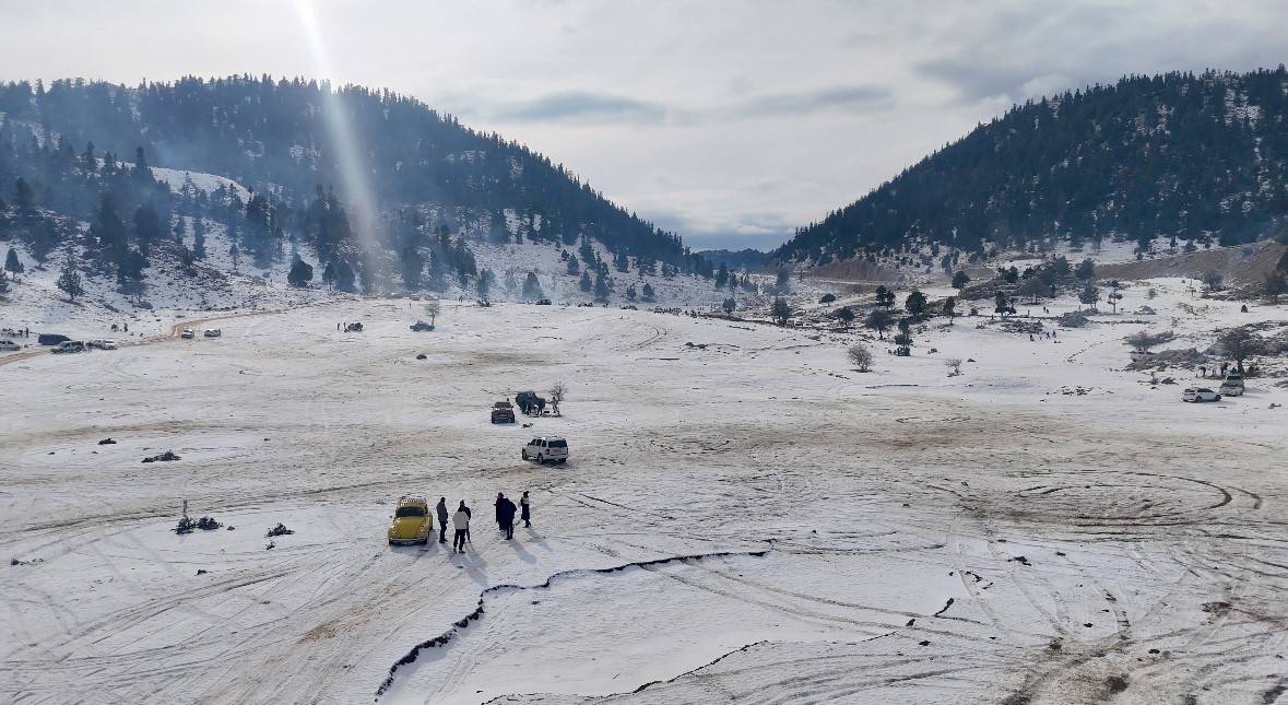 Antalya'da kar keyfi