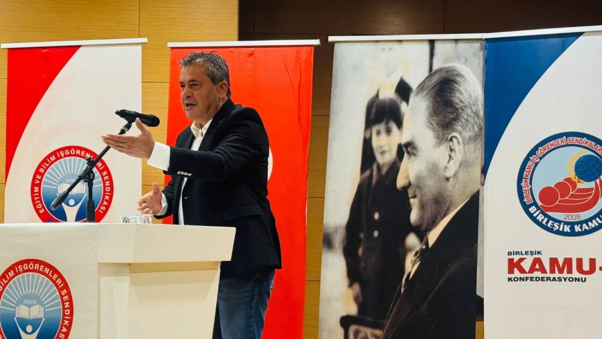 Eğitim-İş Antalya’da Sadık Acar yeniden başkan seçildi