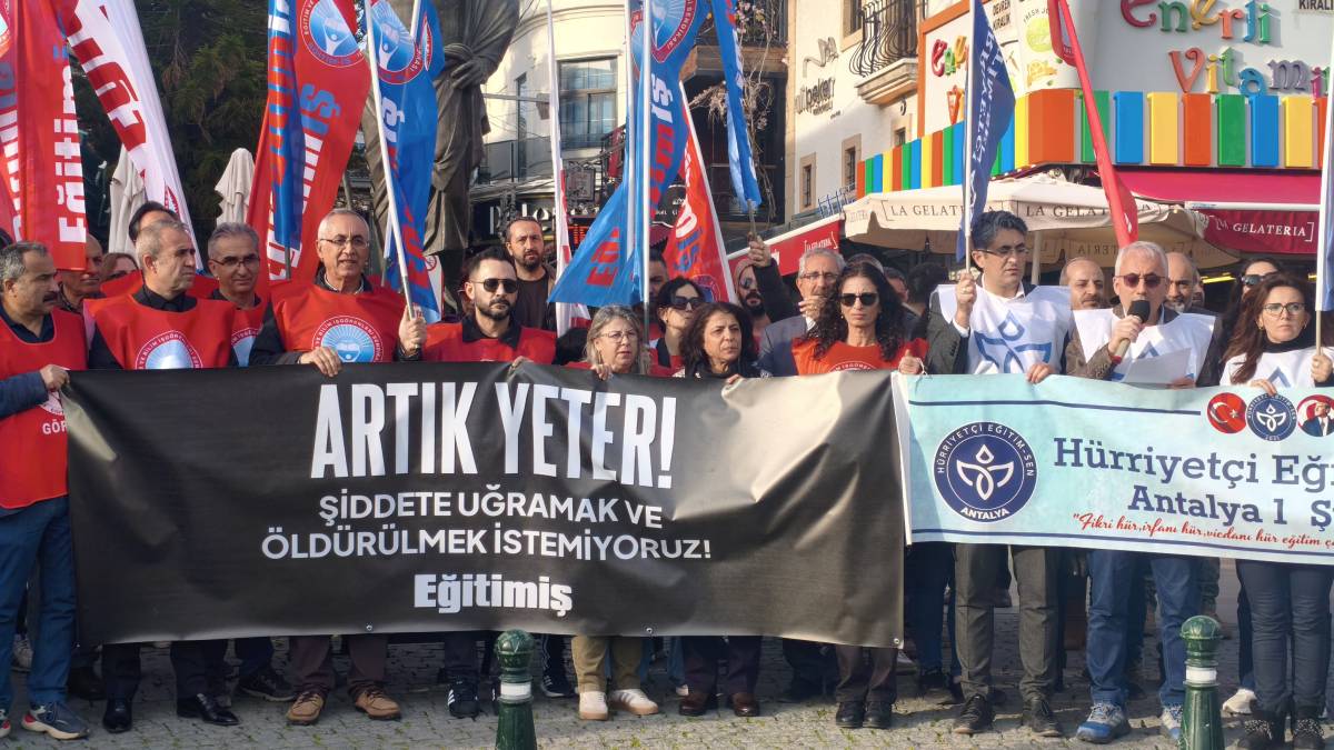 Antalya’da eğitim sendikalarından ortak tepki!