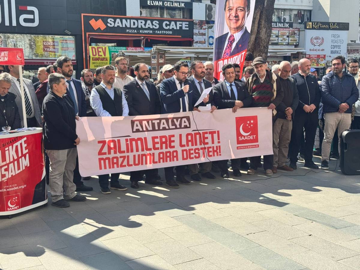 Antalya’da Aksa için tepki: “Zulme karşı susmayacağız”