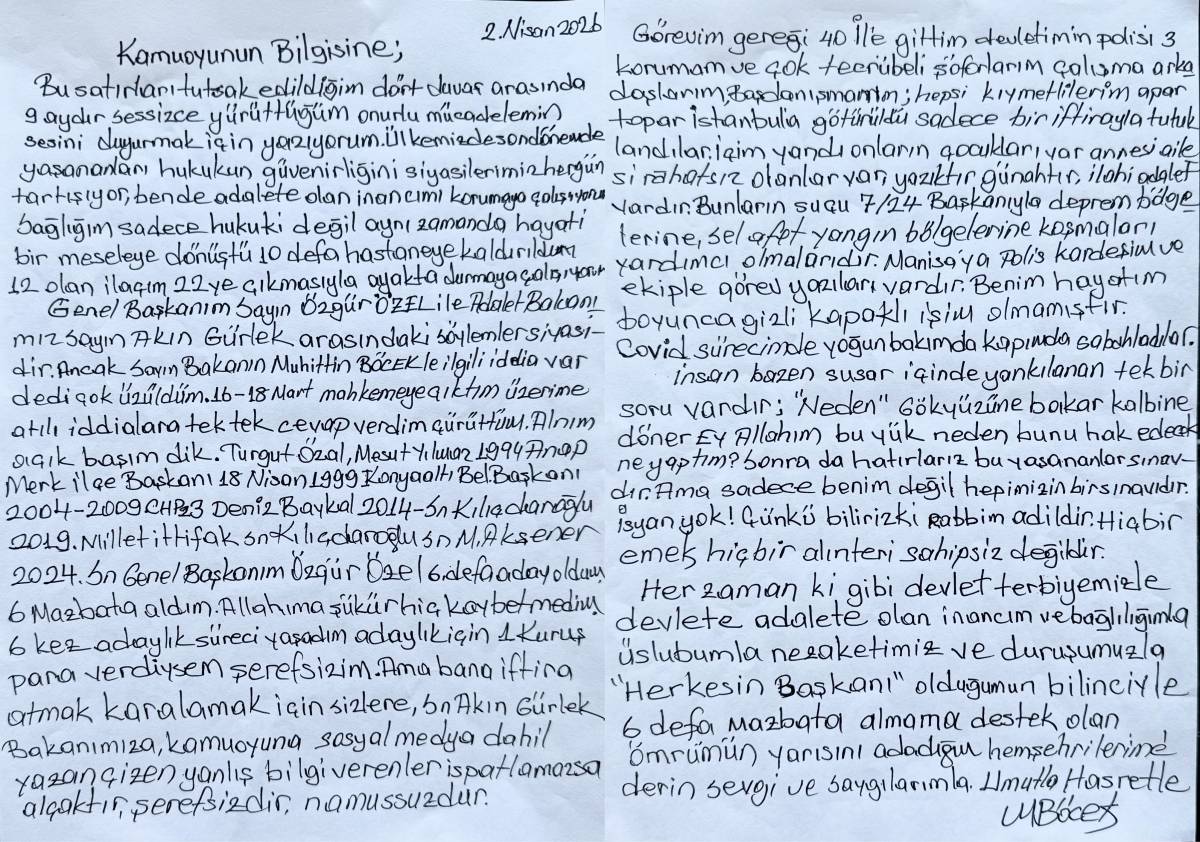 Muhittin Böcek’ten mesaj! “İddiaları tek tek çürüttüm”