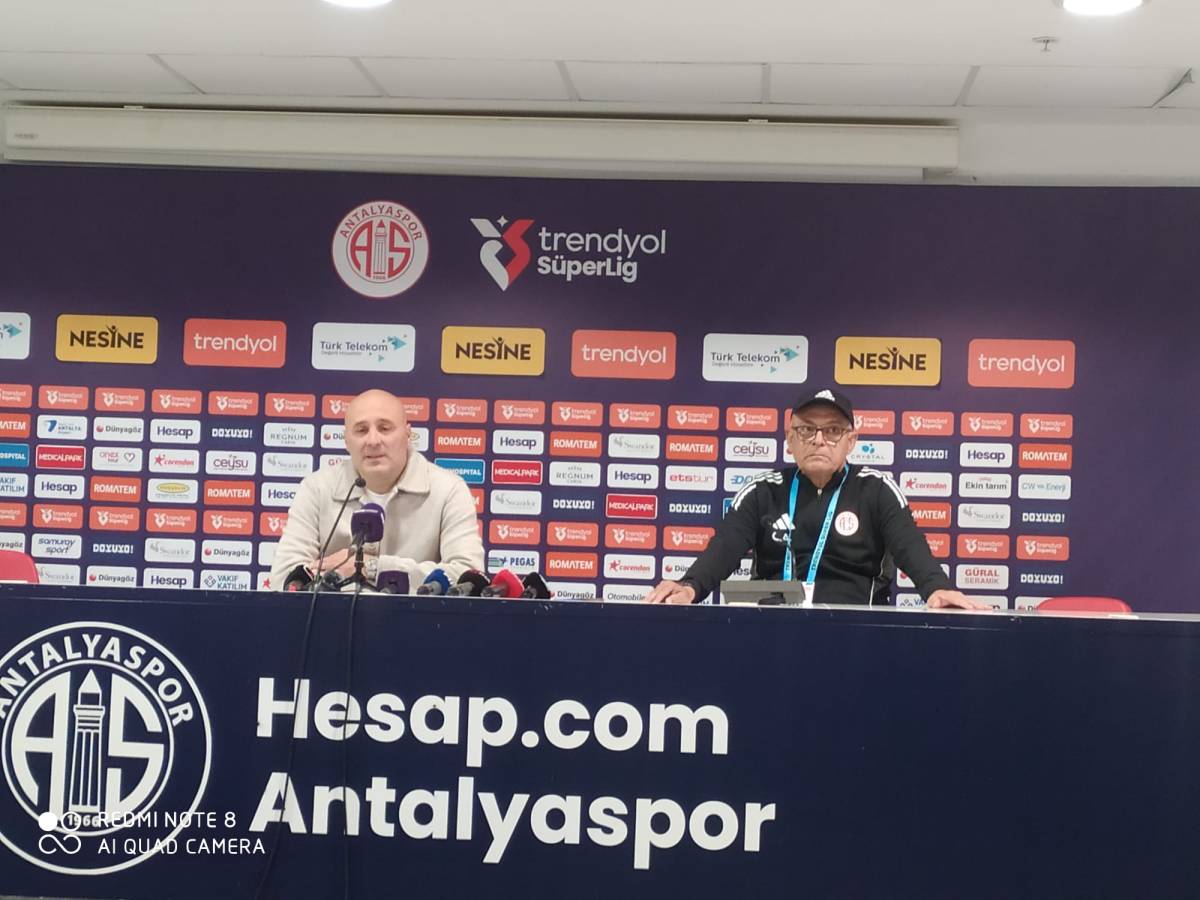 Antalyaspor Teknik Direktörü Sami Uğurlu: “İlk yarı istediğimiz oyunu oynayamadık”