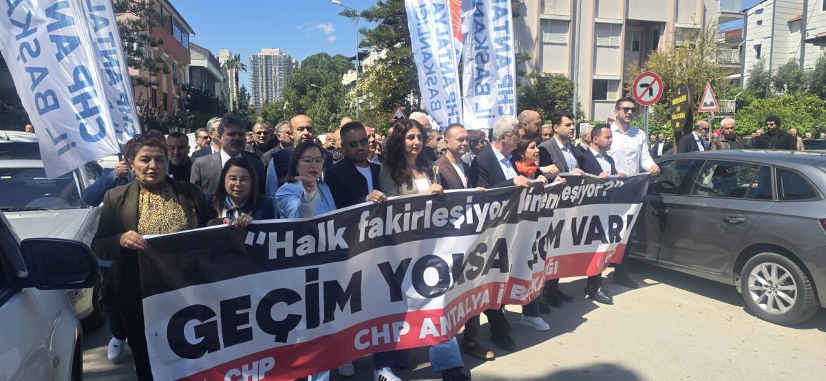 Antalya'da artan faturalara tepki