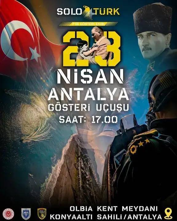 23 Nisan’da Çelik Kartal Konyaaltı semalarında