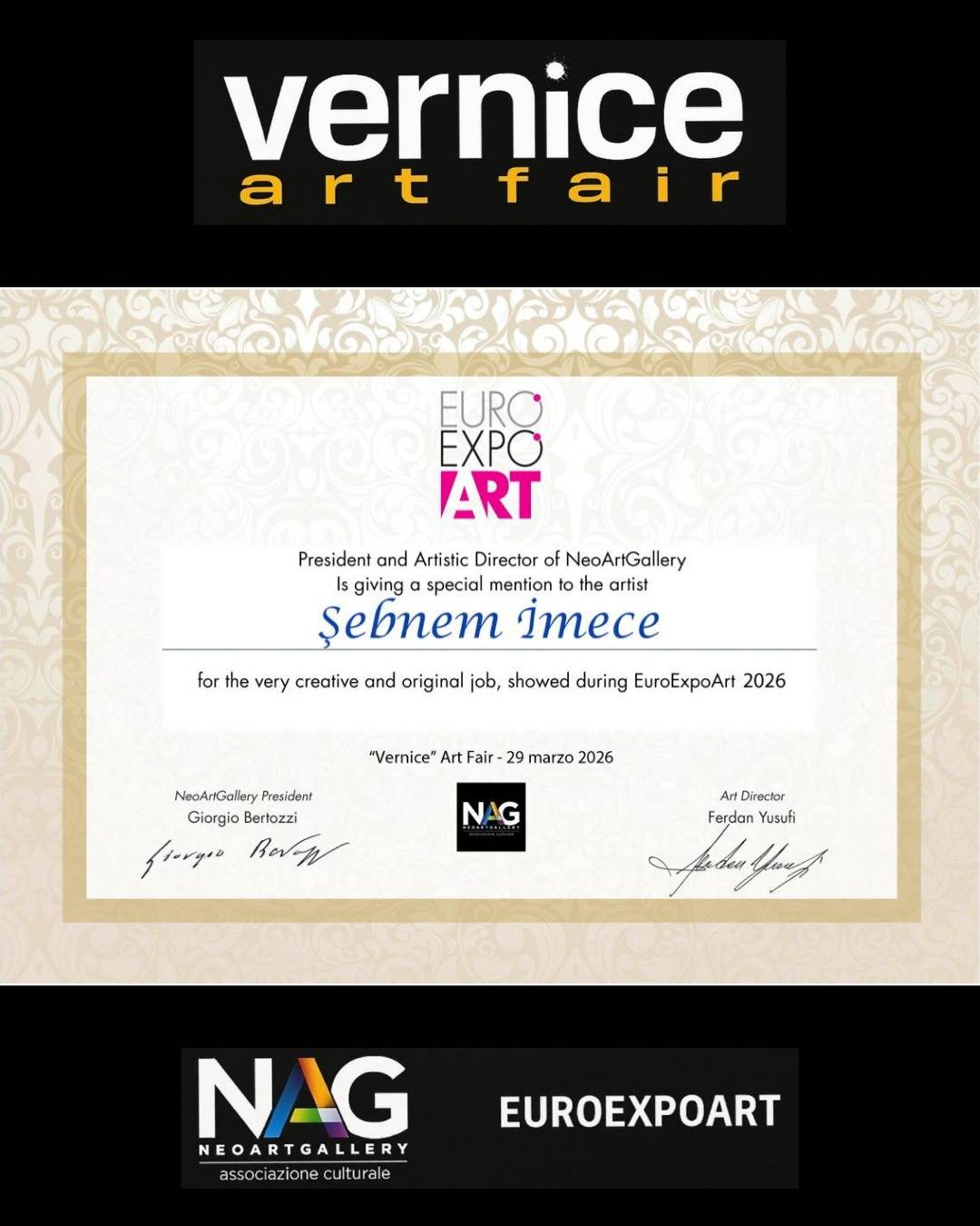 Gazeteci ve iletişimciden sanat çıkartması: İtalya’dan kalite tescili!