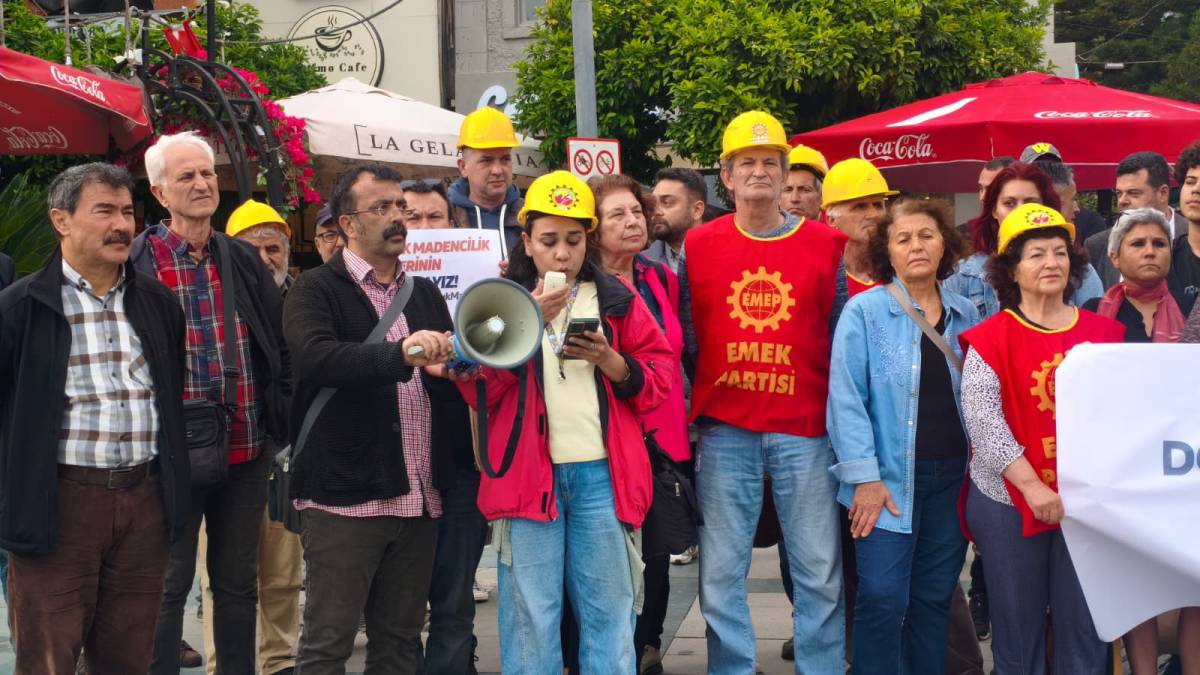 Madencilere Antalya’dan destek eylemi