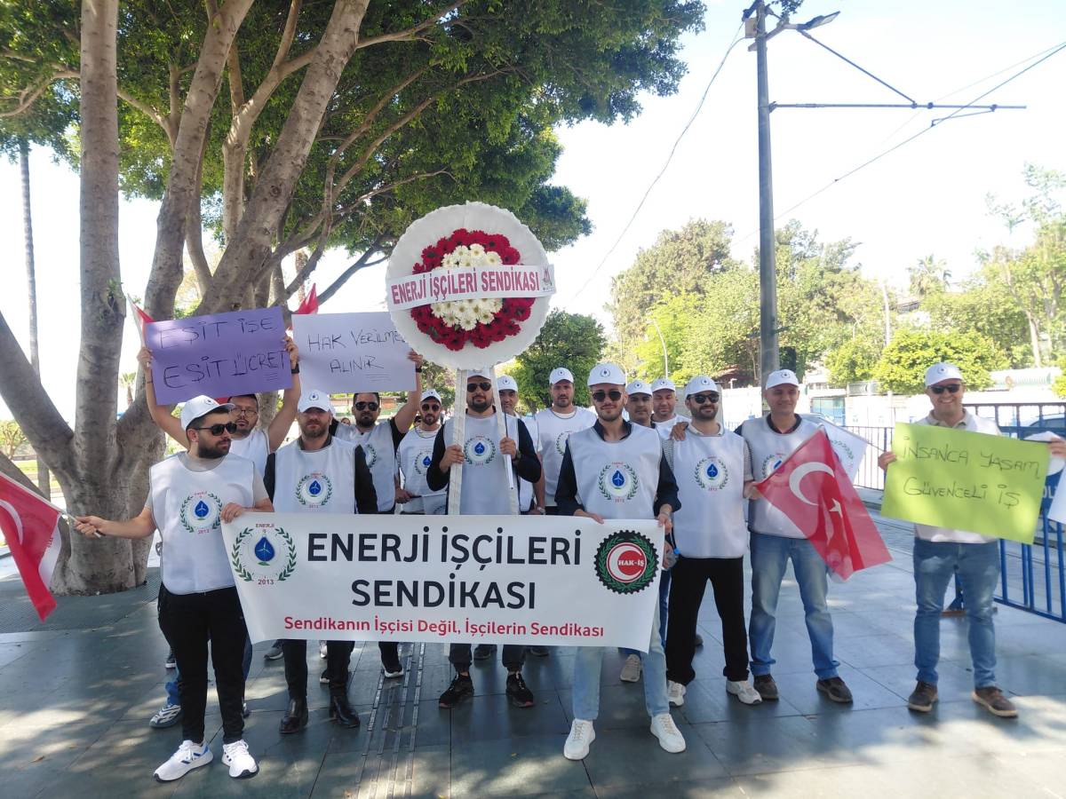Enerji işçileri 1 Mayıs’ta Cumhuriyet Meydanı’nda buluştu