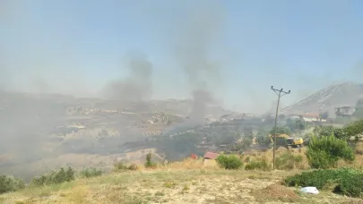 Antalya’da evlere yakın bölgede yangın